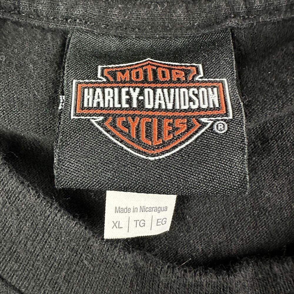 Harley Davidson Shirt Mens XL Black Honolulu Hawaii Tiki Motorcycle Adult Tee - Picture 12 of 14